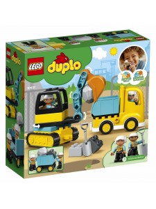 Лего Дупло Грузовик и гусеничный экскаватор Lego 10931 Duplo