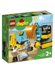 Лего Дупло Грузовик и гусеничный экскаватор Lego 10931 Duplo