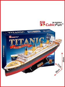 3д пазлы Корабль Титаник круизный лайнер Пазл 3D CubicFun T4011h