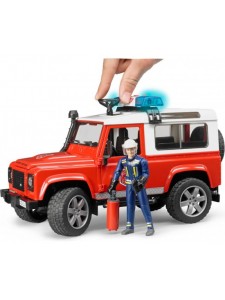 Брудер Пожарная Land Rover Defender с фигуркой Bruder 02596