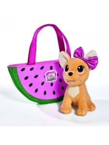 Мягкая игрушка Simba Chi Chi Love Собачка фруктовая мода с сумочкой 10 5893116