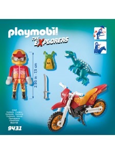 Playmobil Гоночный мотоцикл с ящером 9431