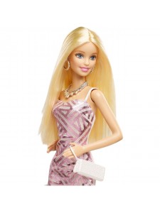 Кукла Barbie в вечернем розовом платье CHH06