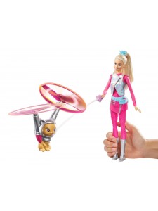 Кукла Барби с летающим котом Попкорном DWD24sim