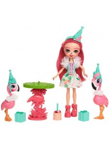 Набор Enchantimals Праздник фламинго с куклой Фенси FCG79