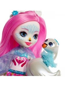 Кукла Enchantimals Лебедь Саффи с питомцем FRH38