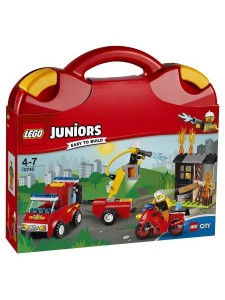 Лего 10740 Чемоданчик Пожарная команда Lego Juniors