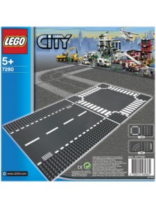 Лего 7280 Перекрёсток и прямые рельсы Lego City