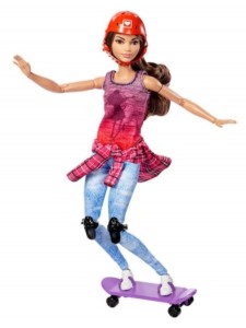 Mattel Кукла Барби Скейтбордистка Безграничные движения Barbie Made To Move DVF70