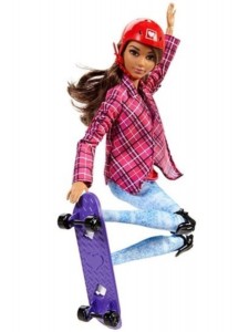Mattel Кукла Барби Скейтбордистка Безграничные движения Barbie Made To Move DVF70