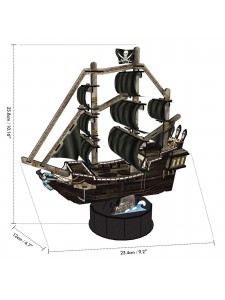 3D Пазл Корабль Месть Королевы Анны T4035H