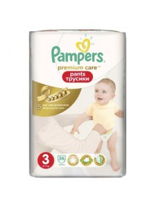 Подгузники-трусики Pampers Premium Care Pants 3 Midi (6-11 кг), 56 шт