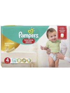 Подгузники-трусики Pampers Premium Care Pants 4 (8-14 кг), 44 шт