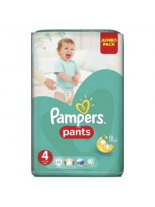 Подгузники-трусики Pampers Pants 4 (9-14 кг), 52 шт