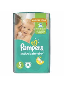 Подгузники Pampers Active Baby Junior 5 (11-18 кг), 16шт