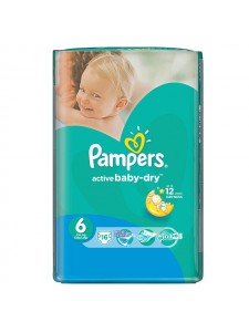 Подгузники Pampers Active Baby Extra Large 6 (15+ кг), 16шт