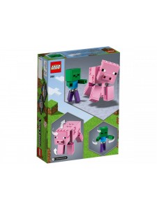 Лего Майнкрафт Свинья с малышом Зомби Lego Minecraft 21157